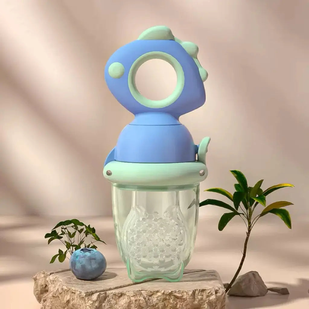 Silicone Fruit Teether, 1 Piece Rotating Push Type Fruit Feeder, Baby Fruit Feeder Pacifier, Baby Feeding Fruit Teether, Baby Food Supplement Feeder, Baby Teething Toy, Cute