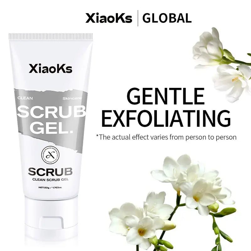 [Pack of Three]Xiaoks Gentle Exfoliating Scrub Gel 50G - Skin-Friendly Full-Body Exfoliation for All Skin Types, Sensitive Skin Friendly, Daily Cleansing & Renewal