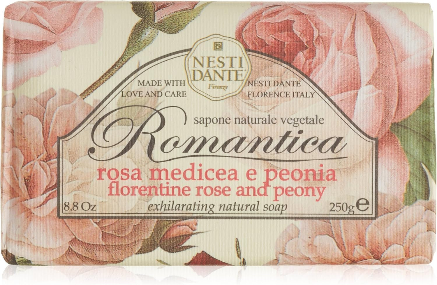 Romantica Exhilarating Natural Soap - Florentine Rose & Peony 250G/8.8Oz