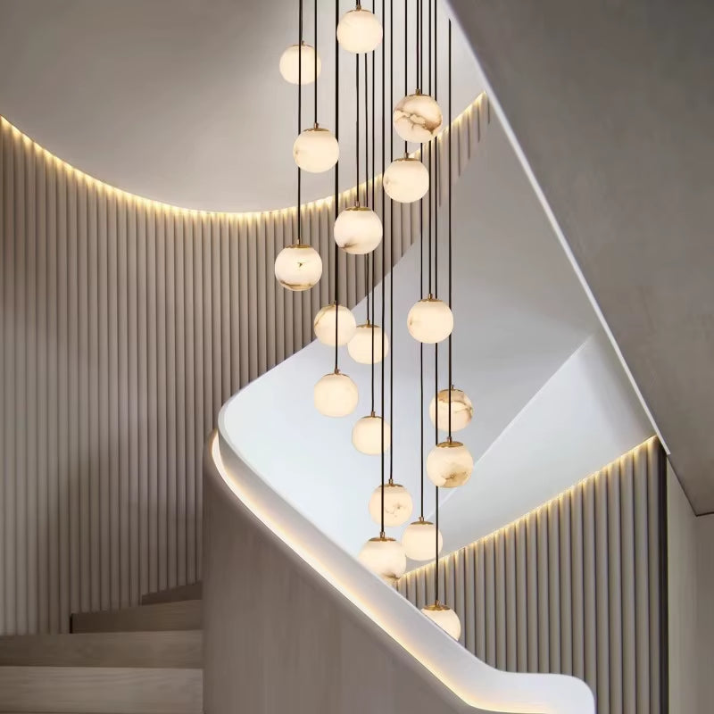 Modern Home Decor Led Lights Pendant Light Lamps Forstaircase Chandeliers for Living Room Hanging Light Indoor Lighting