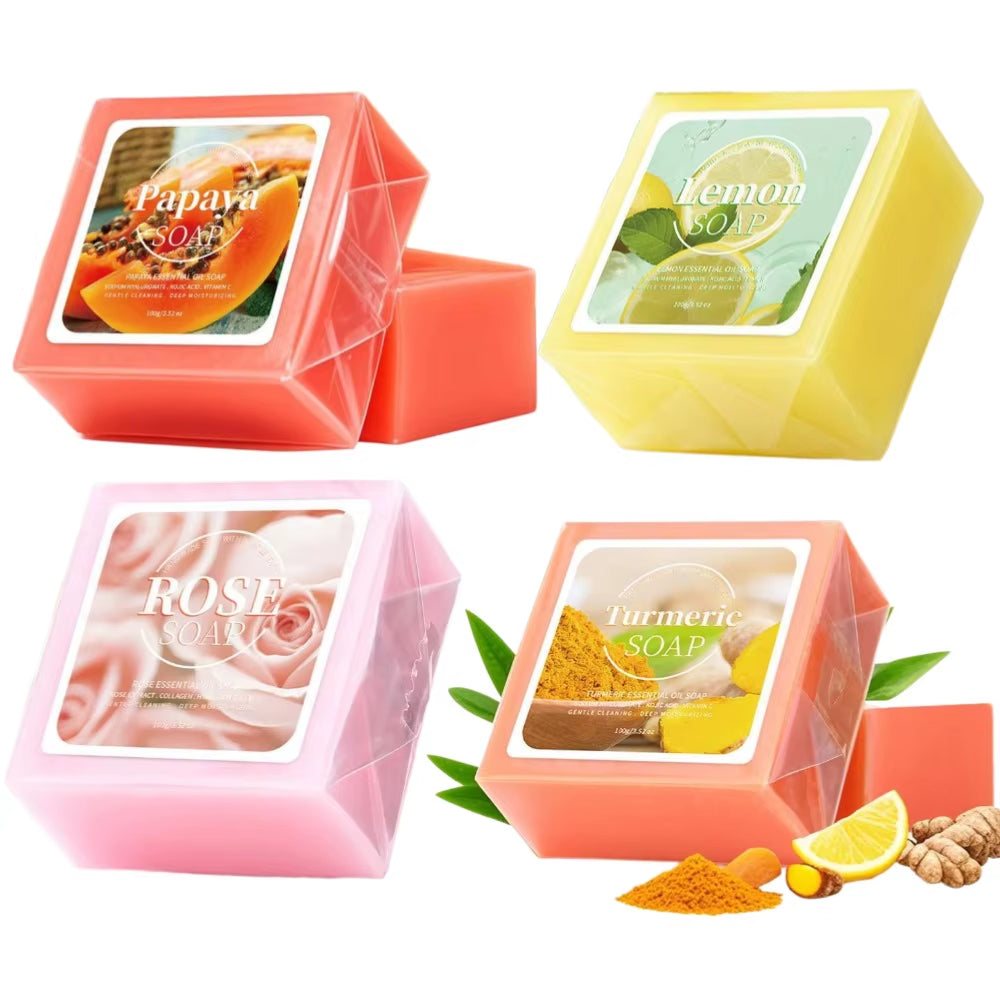 Turmeric Rose Smooth Cleansing Natural Soap Cleansing Smooth Handmade Essential Oil Soap