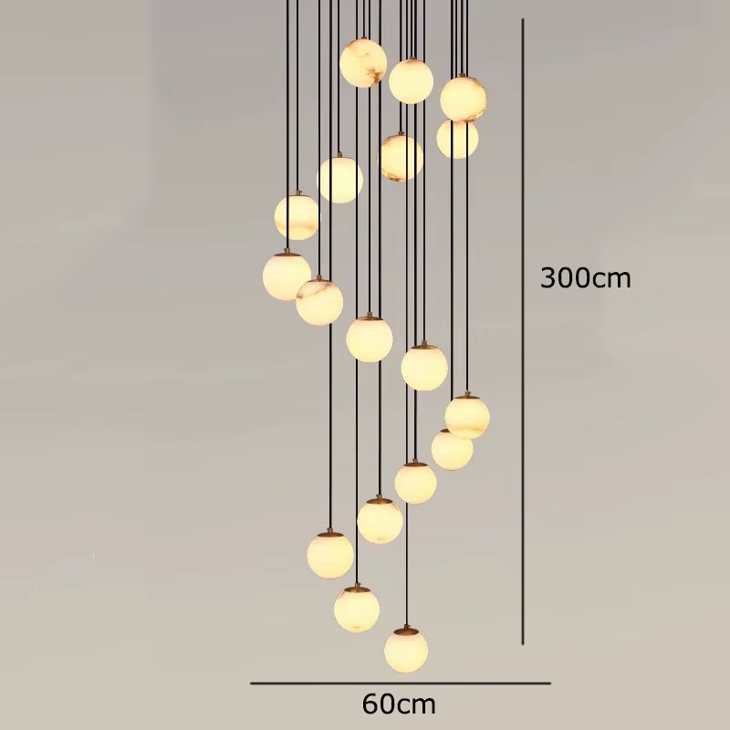 Modern Home Decor Led Lights Pendant Light Lamps Forstaircase Chandeliers for Living Room Hanging Light Indoor Lighting