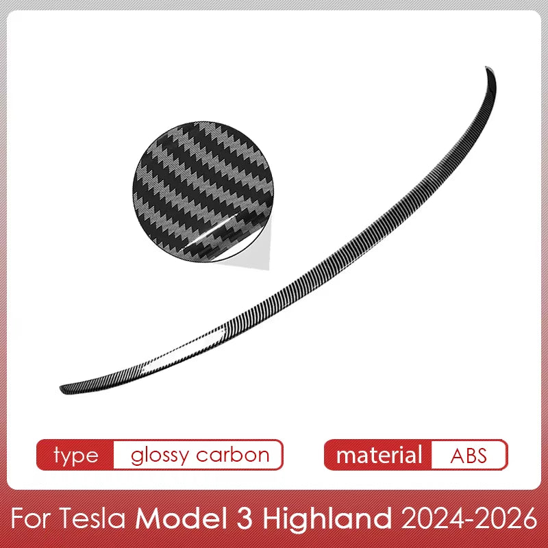 Spoiler for Tesla Model Y Juniper Accessories Spoilers Wings for Tesla Model 3 Highland Accessories 3/Y 2017-2026 ABS Material