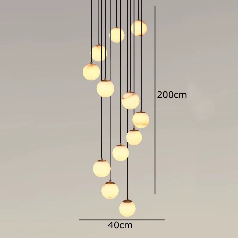 Modern Home Decor Led Lights Pendant Light Lamps Forstaircase Chandeliers for Living Room Hanging Light Indoor Lighting