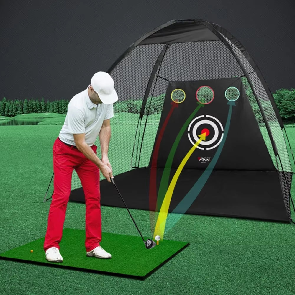 2M Indoor & Outdoor Golf Cutting Net, Golf Hitting Net , Target Cloth, Ideal Golf Training Equipment Golf Training Aids