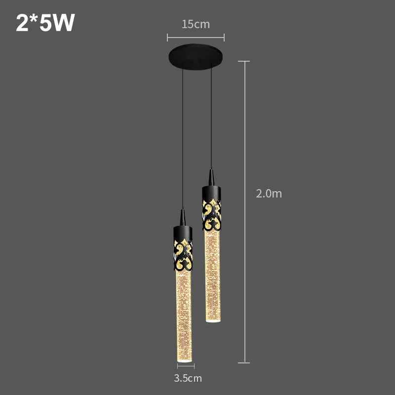 Modern Luxury Crystal Pendant Lamps Home Decor Bedside Hanging Light for Living Room Kictchen Bedroom Ceiling Chandelier Lights