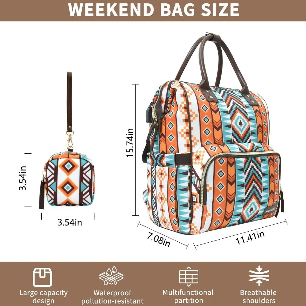 Ladies' Diaper Bag Backpack - a Wranger-Style Baby Bag for Mothers, with a Spacious Design That Pairs Well with Stroller Belts and Pacifiers. This Multi-Functional Travel Diaper Bag Is Suitable for Both Men and Women