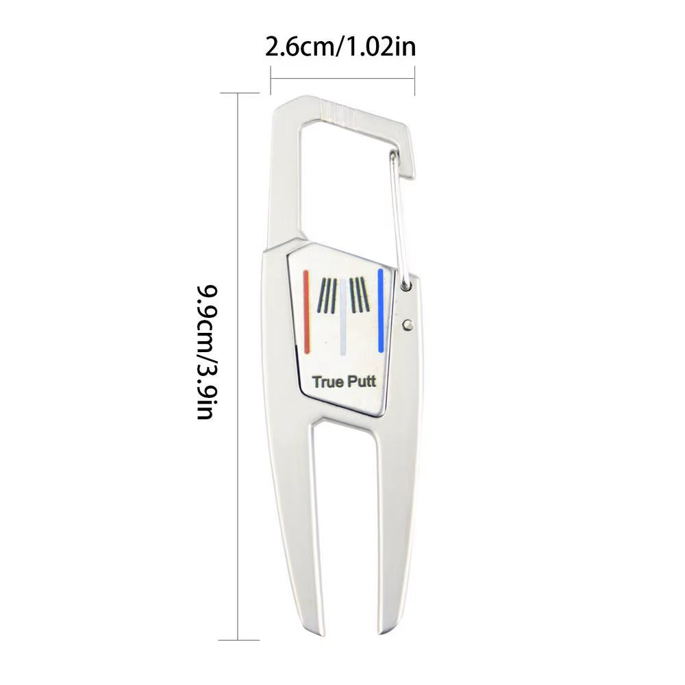 Golf Divot Tool Golf Putting Green Fork Zinc Alloy Golf Divot Repair Tool Pitch Groove Cleaner Golf Pitchforks Golf Accessories