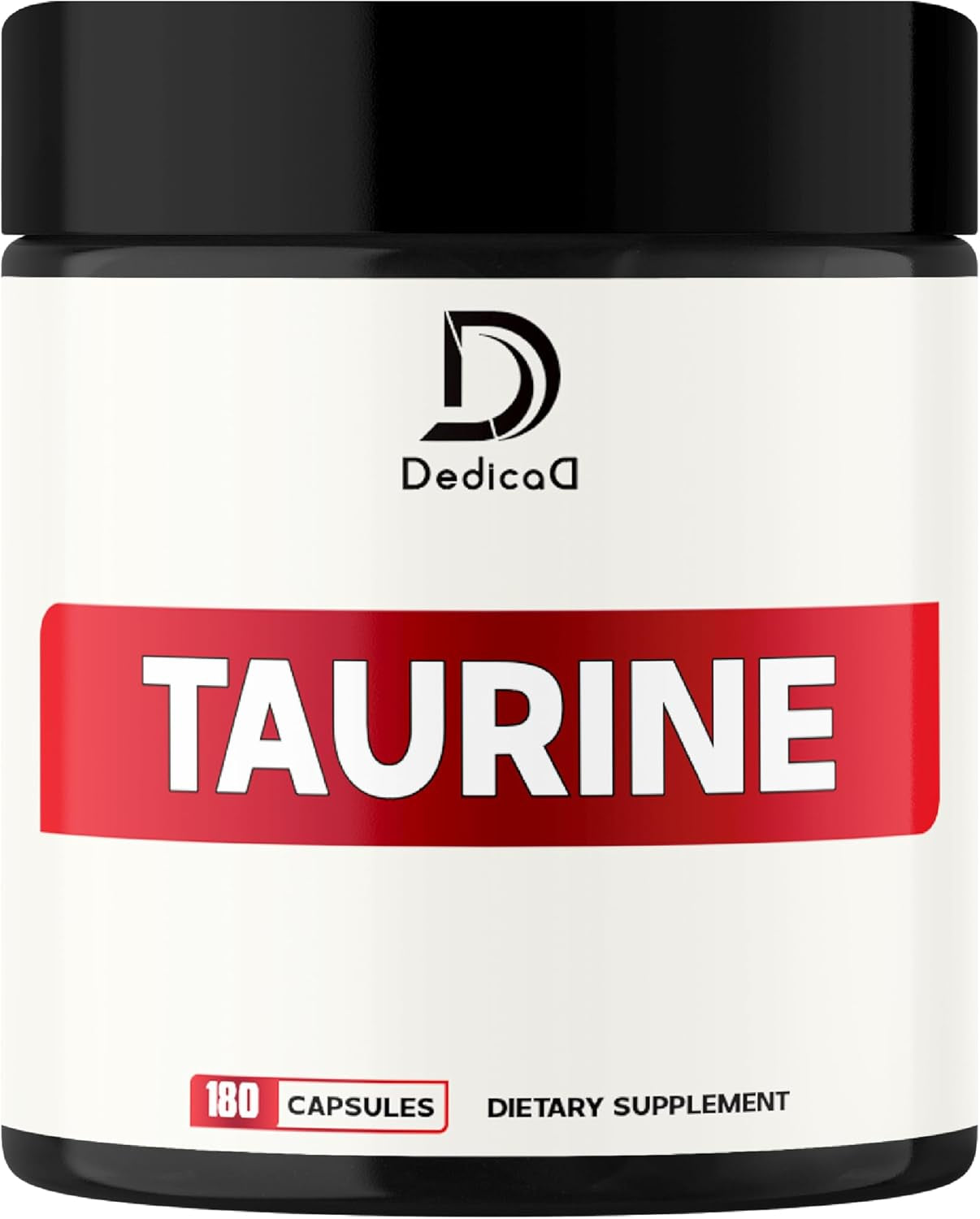 1500Mg Premium Taurine Supplement - 180 Capsules - 2-Month Supply