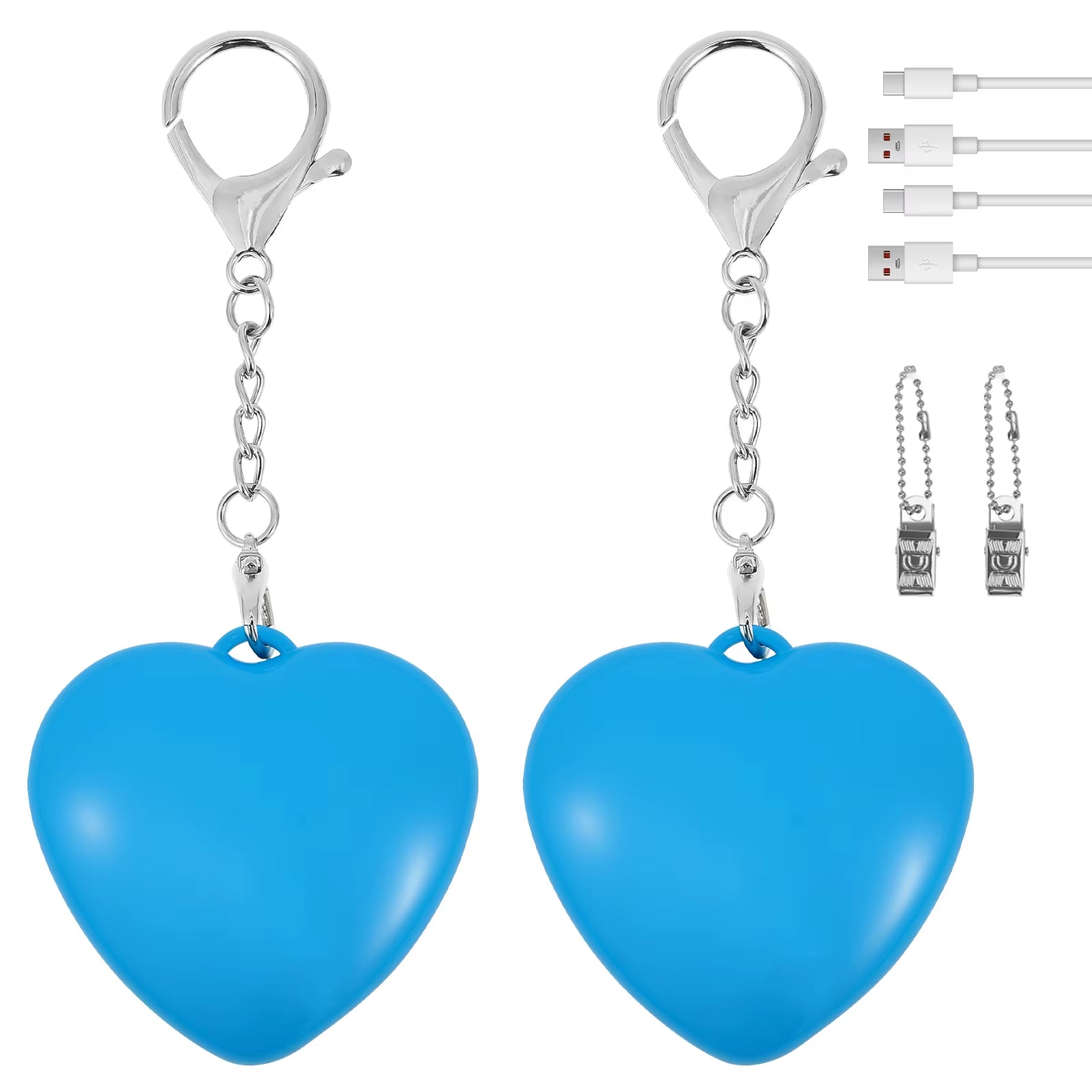 2Pc Purse Glow Heart Light LED Automatic Sensor Purse Light Touch Activated Handbag Light Handbag Night Light Handbag Purse Lamp