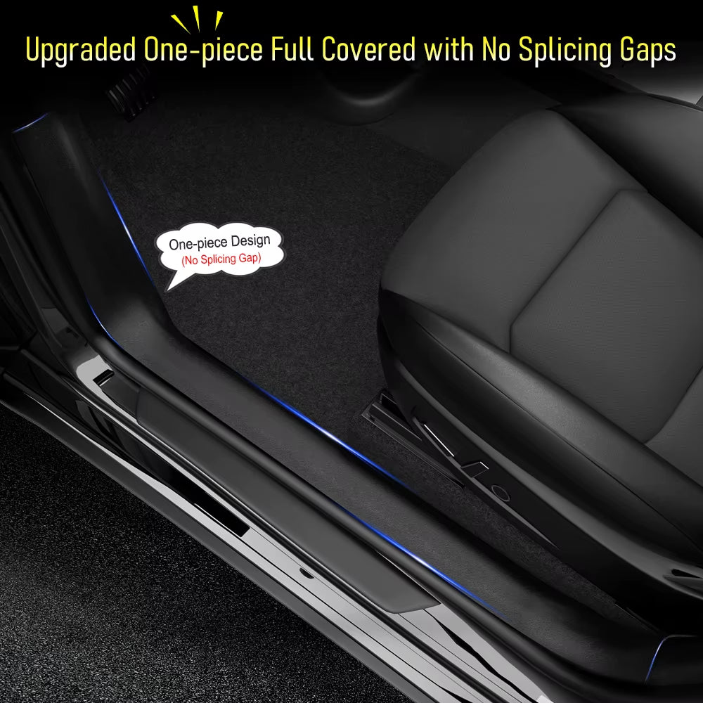 Front Rear Door Sill Guard for Tesla Model 3 Y Juniper 2025 2026 Pedal Protector Cover Anti-Kick Mats anti Dirty Pad Accessories