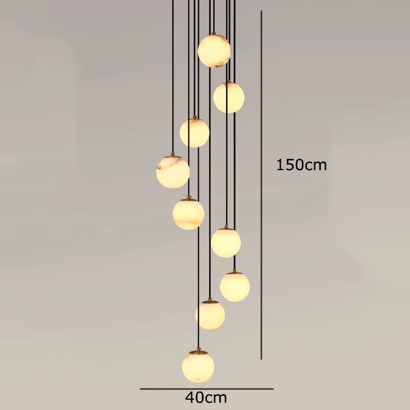 Modern Home Decor Led Lights Pendant Light Lamps Forstaircase Chandeliers for Living Room Hanging Light Indoor Lighting