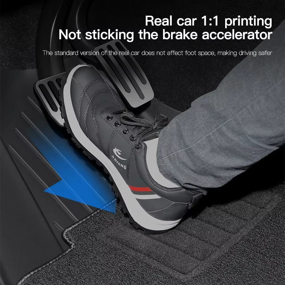 for Tesla Floor Mat Model Y 2021-2026 Model 3 Highland Car Trunk Mat Luggage Mat TPE Waterproof Anti-Slip Set Floor Liner Mat