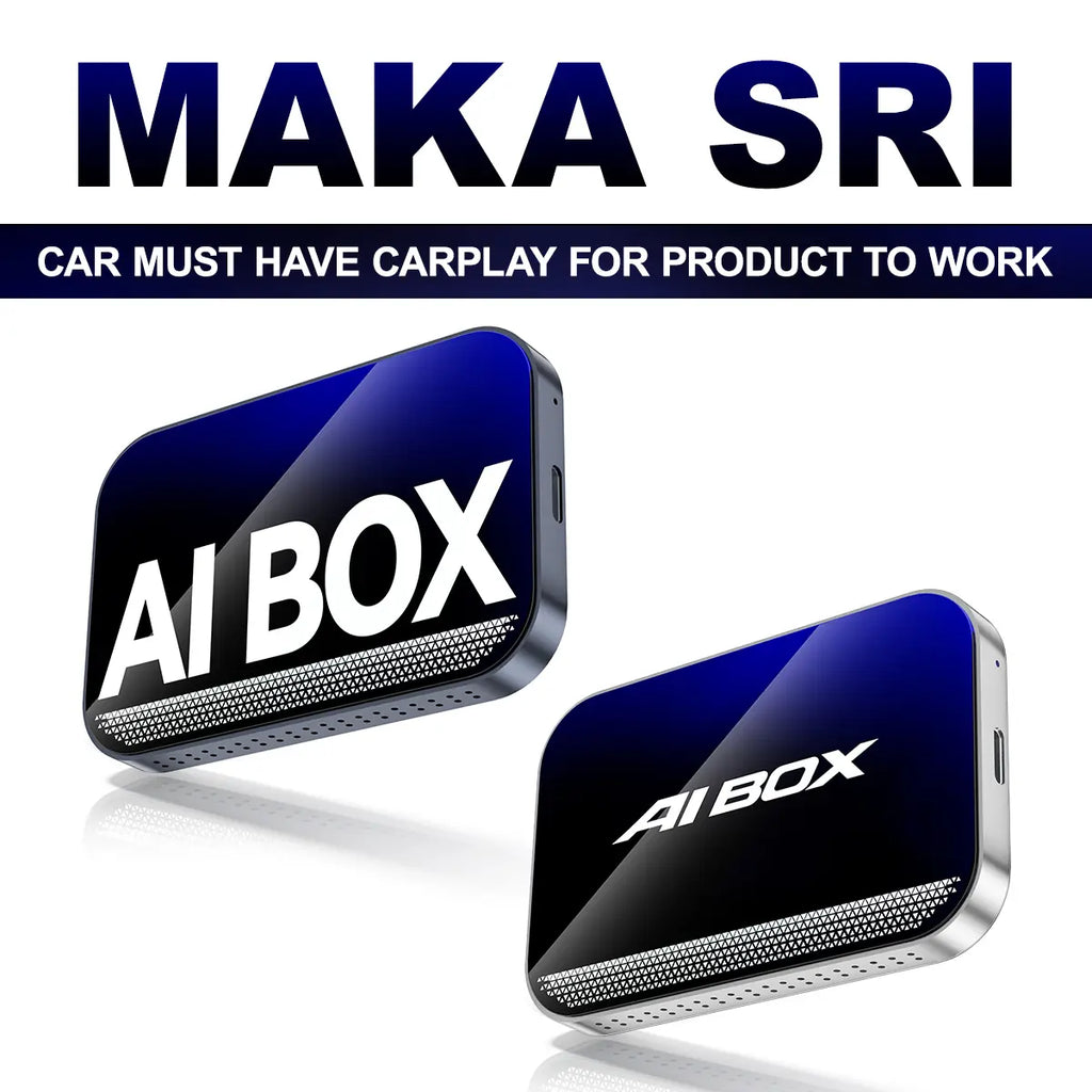 【Springglowup】Makasri Wired to Wireless Carplay Adapter【Not Support for Tesla & Bmw】Supports Netflix/Youtube/Tiktok APP to Play Video on a Car Screen (Do Not Support Vehicles with Built-In Wireless Carplay) ,Your Entertainment Co-Pilot on the Road!