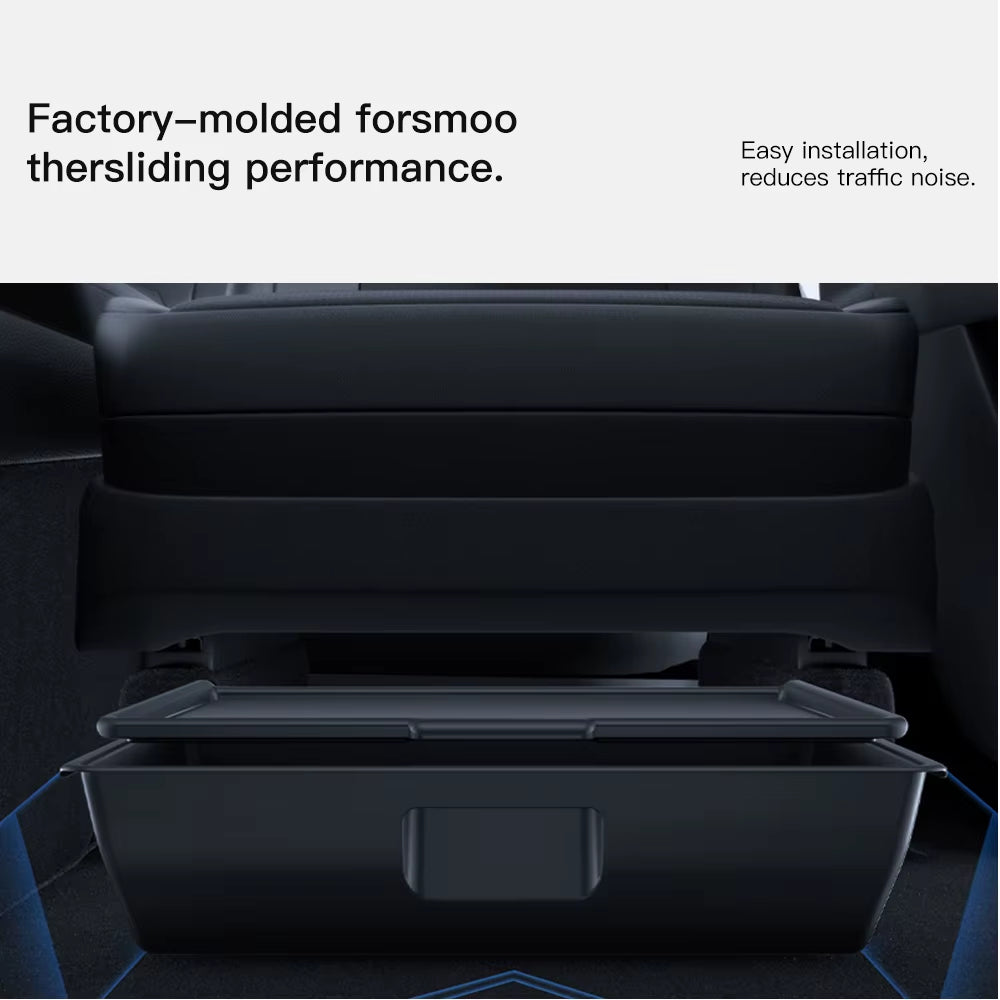 for Tesla Model Y 2026 Juniper Launch under Seat Storage Box Case Car Seat Organizer Vehicle Underseat Drawer Tray Accessory