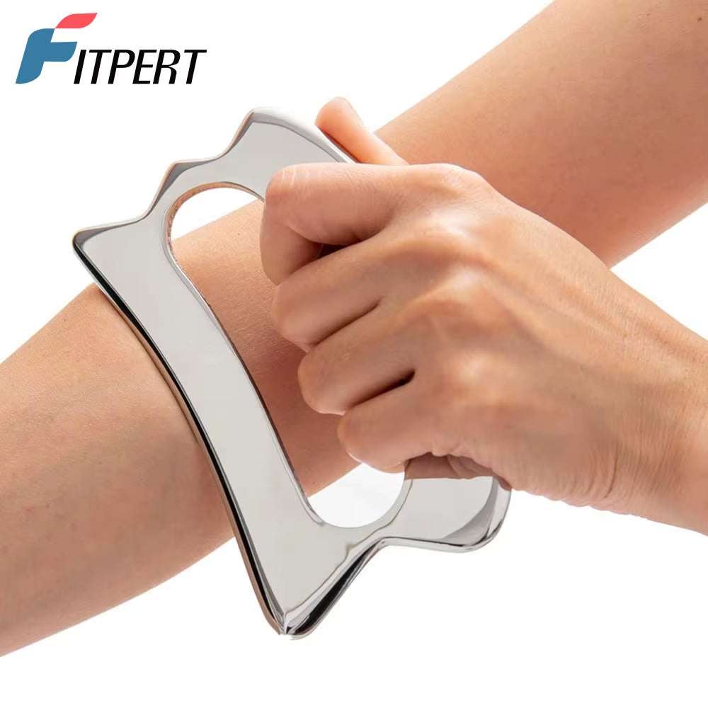 Stainless Steel Gua Sha Massager Muscle Scraper Metal Scraping Tool Body Deep Tissue Fascia Face Relaxation Massage Body Shaping