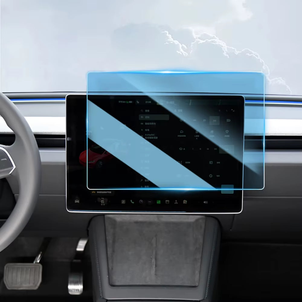 Tempered Glass Film Protector for New Tesla Model Y Launch Juniper 2026 2025 Model 3 Highland 2024 Touch Screen Protective Film
