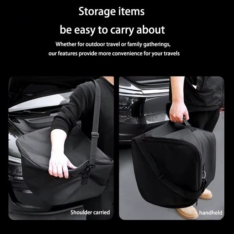 Frunk Cooler Insulated Storage for Tesla New Model Y Juniper 2025 2026 Model 3+ Highland Front Trunk Organizer Bag with Straps