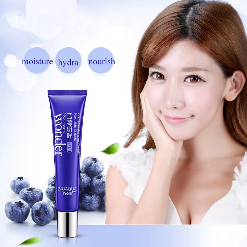BIOAQUA Blueberry Lighting Eye Cream Moisturizing Eye Gel Remove Eye Bag anti Puffiness Dark Circles Removal anti Wrinkles Care
