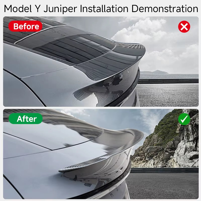Spoiler for Tesla Model Y Juniper Accessories Spoilers Wings for Tesla Model 3 Highland Accessories 3/Y 2017-2026 ABS Material