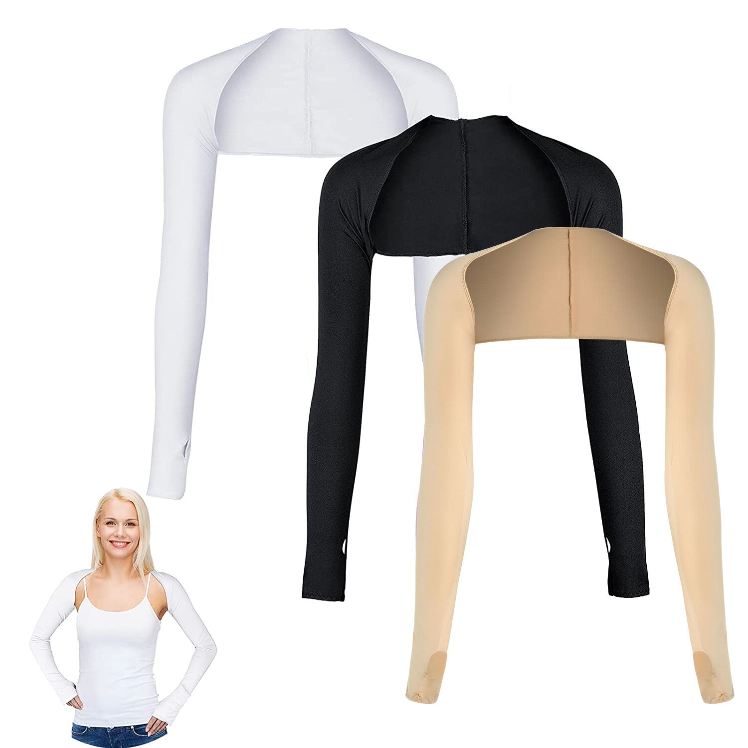 Cooling Shawl Arm Sleeves Sun Uv Protection Cooler Shrug Comfortable Breathable