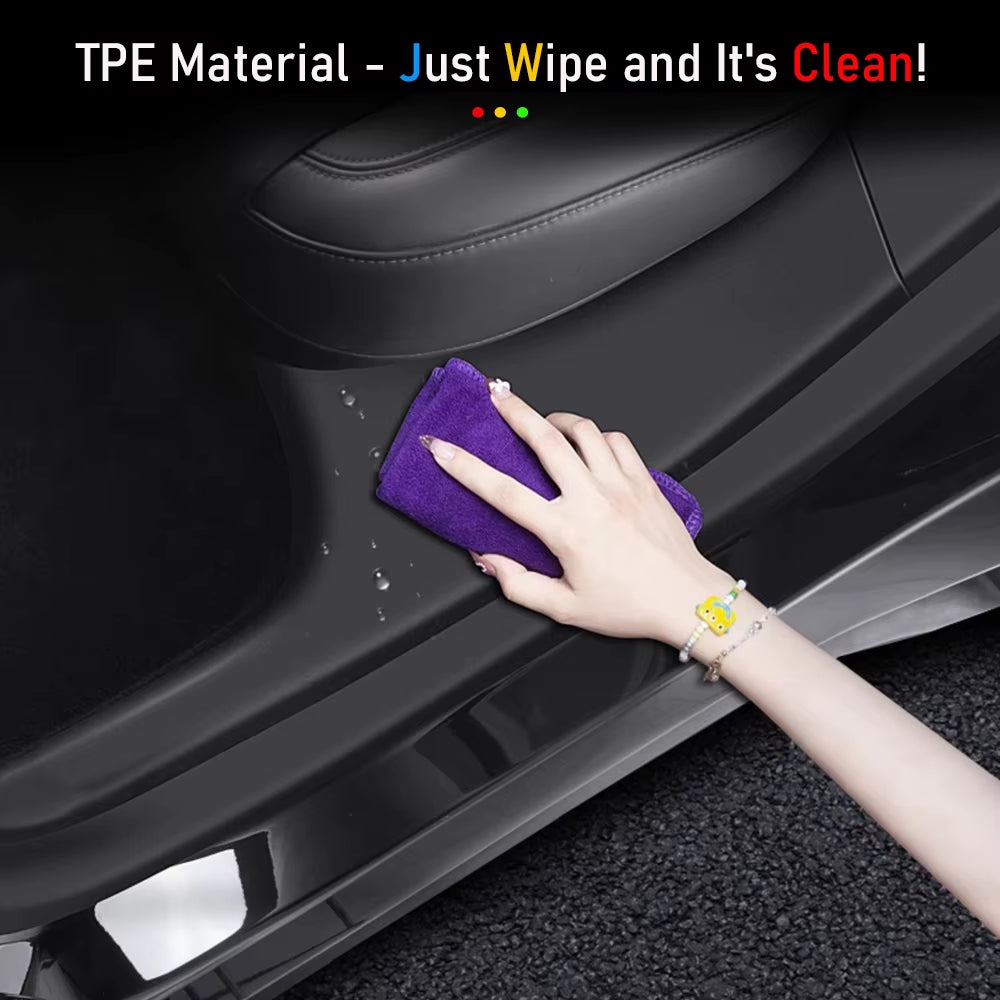 Front Rear Door Sill Guard for Tesla Model 3 Y Juniper 2025 2026 Pedal Protector Cover Anti-Kick Mats anti Dirty Pad Accessories