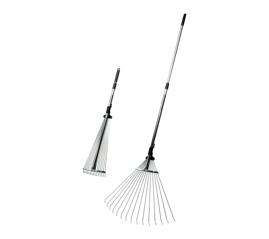 Kings County Adjustable Metal Rake with Expandable Handle