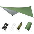 Hammock Rain Fly Tent Tarp Waterproof Windproof Camping Shelter Sunshade Portable Beach Sun Shelter Camping Tent for Camping
