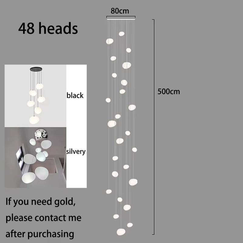 Modern Home Decor Led Lights Pendant Light Lamps Forstaircase Chandeliers for Living Room Hanging Light Indoor Lighting