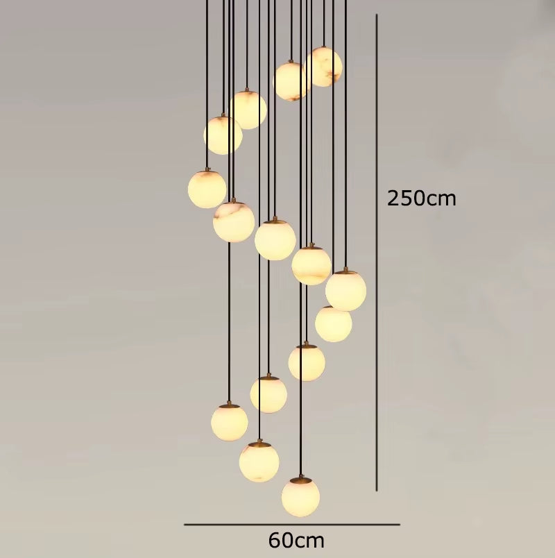 Modern Home Decor Led Lights Pendant Light Lamps Forstaircase Chandeliers for Living Room Hanging Light Indoor Lighting