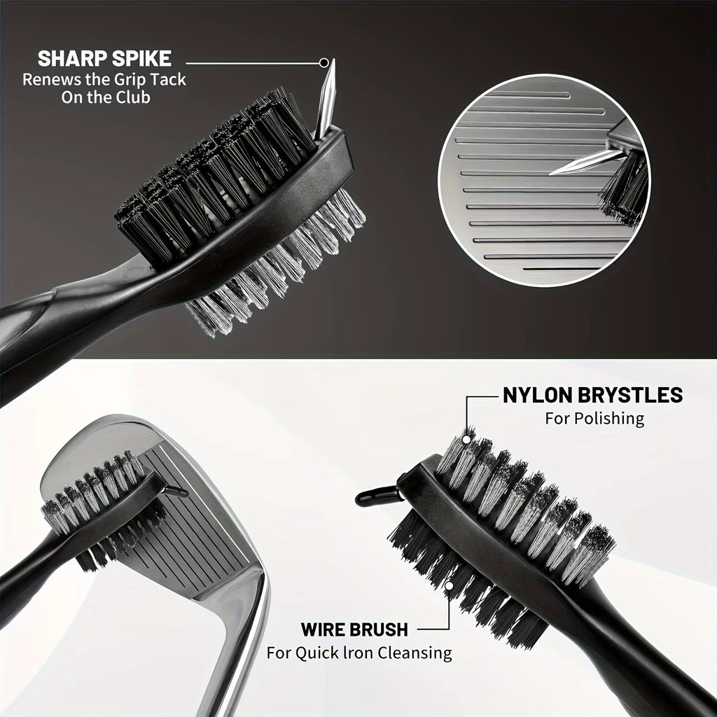 1Pc Golf Club Brush, Golf Cleaning Brush, Golf Club Cleaner Brush, Golf Club Scrubber, Golf Club Cleaning Kit
