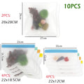 10Pcs Silicone Food Storage Bag Leakproof Reusable Stand up Zip Shut Bag Cup Fresh Bag Food Storage Bag Fresh Wrap