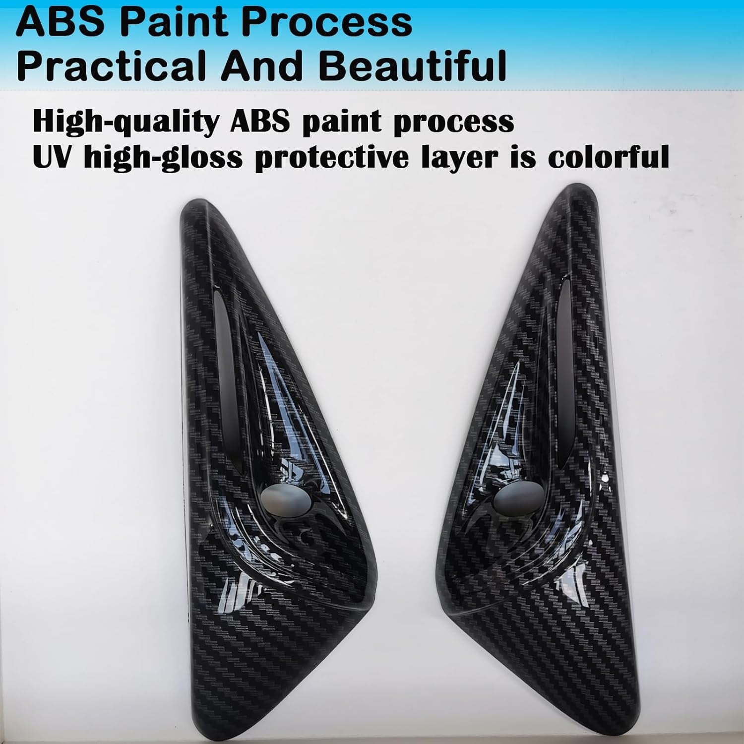 for 2026 2025 2024 Tesla Model 3/Y HW4.0 Side Camera Protection Cover Decoration Accessories Fit for Tesla Model 3/Y with HW4.0 (Hw4.0-A-Glossy Carbon Fiber Pattern)