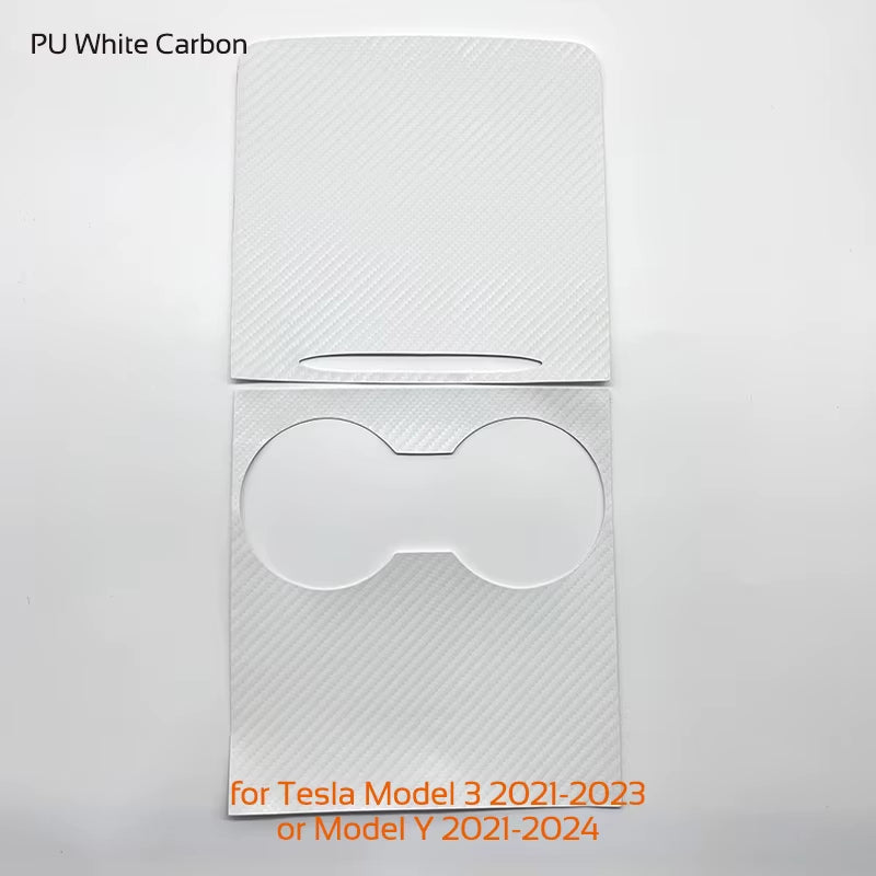 For Tesla Model 3 Highland Y Juniper 2021-2026 PU Center Console Protector Cover Central Control Panel Sticker Film Accessories