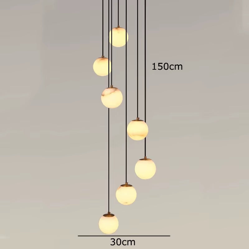 Modern Home Decor Led Lights Pendant Light Lamps Forstaircase Chandeliers for Living Room Hanging Light Indoor Lighting