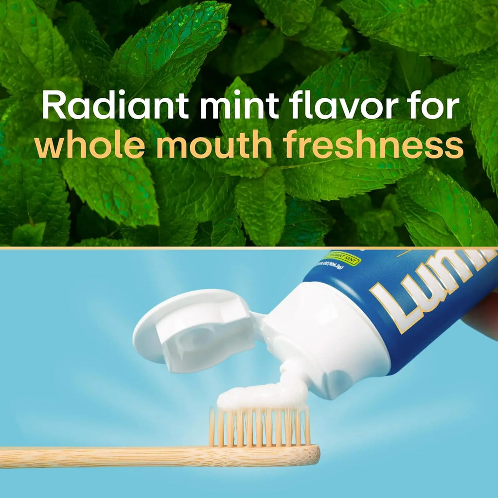 Lumineux 10% Nano Hydroxyapatite Performance Whitening Toothpaste - Fluoride Free & Gentle Whitening - Clinically Supported & Nasa-Developed Nha for Strong Enamel & Bright, Smooth Teeth (3.75 Oz)