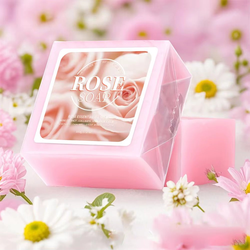 Turmeric Rose Smooth Cleansing Natural Soap Cleansing Smooth Handmade Essential Oil Soap