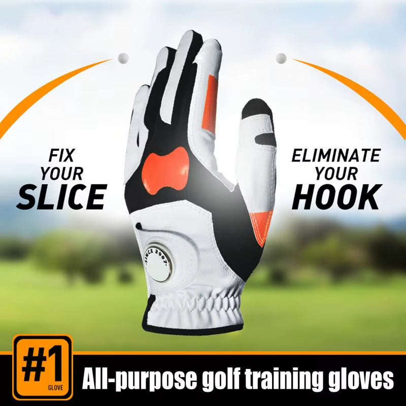 Left Hand Golf Gloves Grip Trainer Reduce Golf Hook Ball Corrector Gloves Golf Chipping Correction Gloves for Golf Training