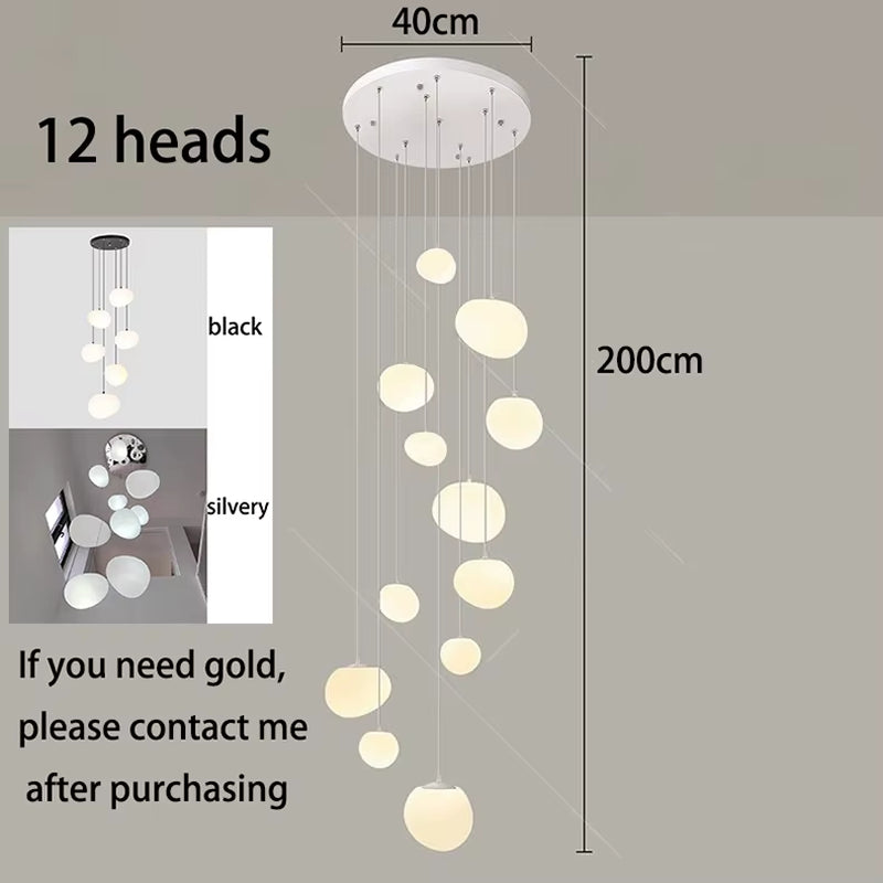 Modern Home Decor Led Lights Pendant Light Lamps Forstaircase Chandeliers for Living Room Hanging Light Indoor Lighting