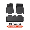 for Tesla Floor Mat Model Y 2021-2026 Model 3 Highland Car Trunk Mat Luggage Mat TPE Waterproof Anti-Slip Set Floor Liner Mat