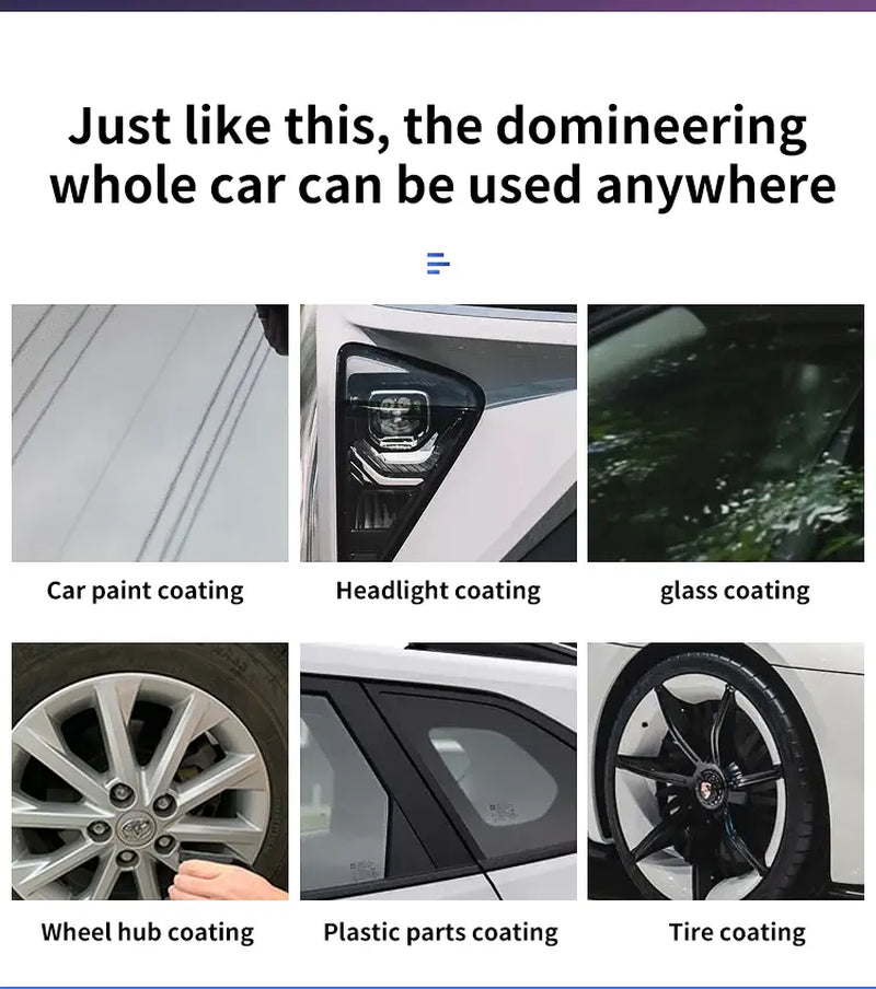 ZYKR Nano-Quick Ceramic Coating Pro MAX for Automobiles, Featuring Advanced Ceramic Technology for Dust-Proof Glass Effect and Lasting Luster. 180 Ml.