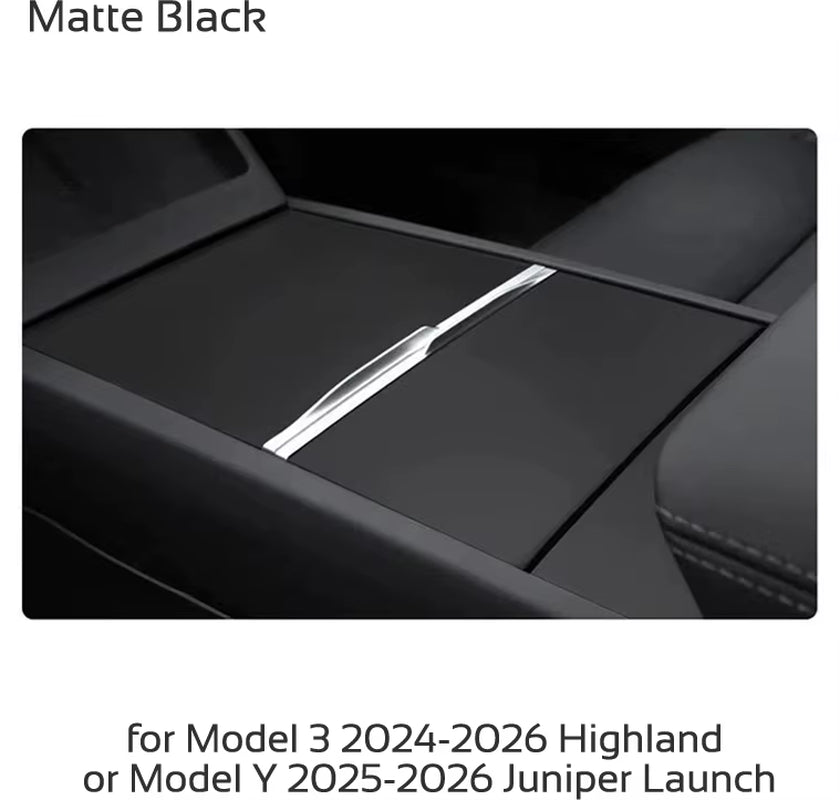 For Tesla Model 3 Highland Y Juniper 2024-2026 Center Console Cover Protector Sticker Central Control Panel Film Car Accessories