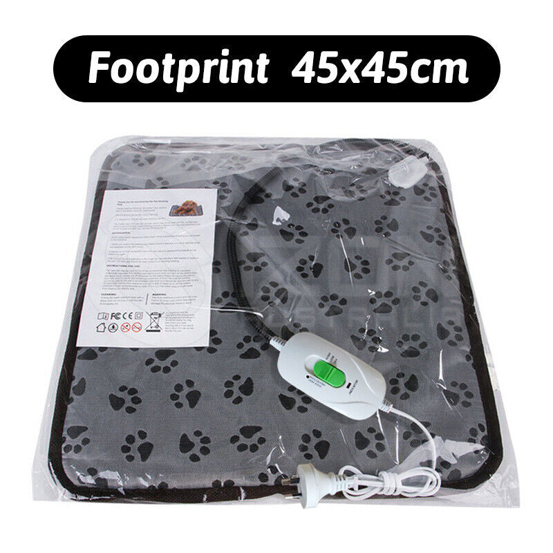 Large Pet Electric Heat Mat AU Plug Warmer Pad Blanket Waterproof Dog Cushion