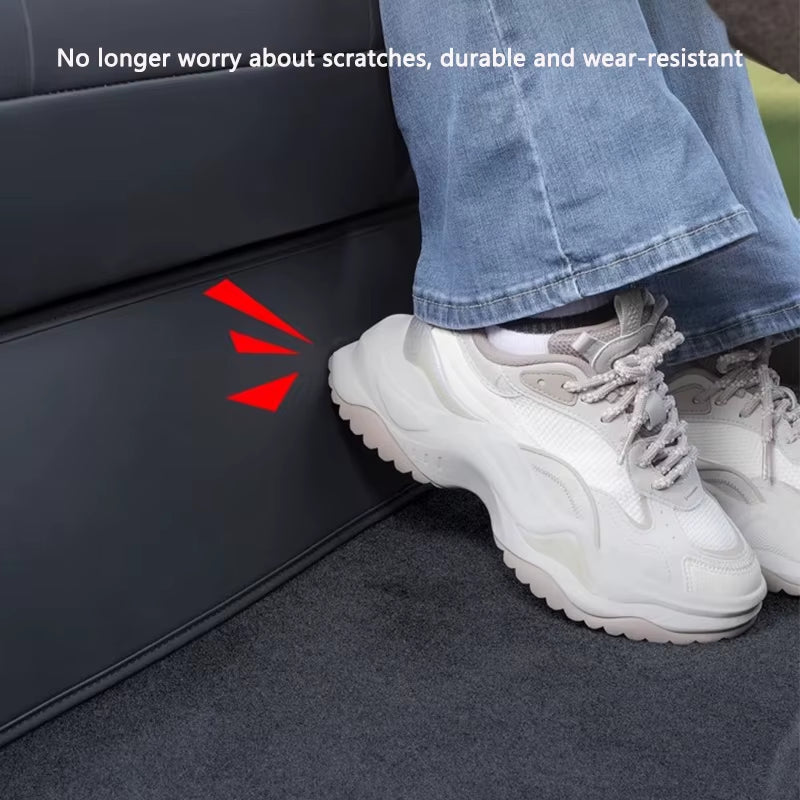 Rear Seat Lower Protective Mat for 2025 2026 Tesla Model Y Juniper PU Leather under Seat Anti-Kick Pads Car Interior Accessories