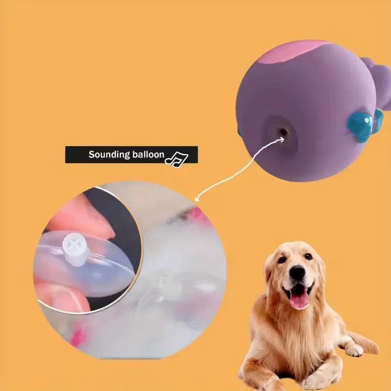 Soft Rubber Chewy Toys Four Styles Squeaky Interactive Throwing Games Cute and Fun Suitable for Small and Medium Sized Dogs