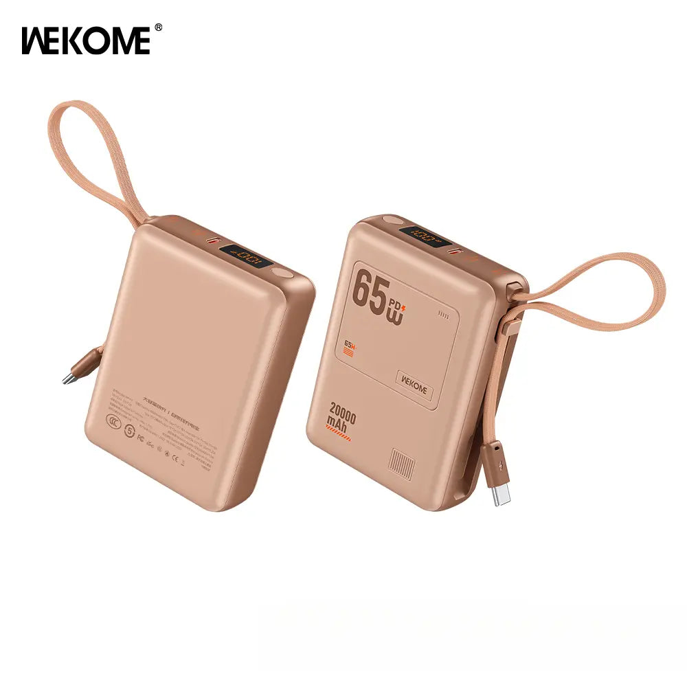 20000Mah Mini Portable Charger Power Bank for Phone.65W Super Fast Charger with 2-In/Output and Digital Display, Lightweight and Compact.Holiday Gifts