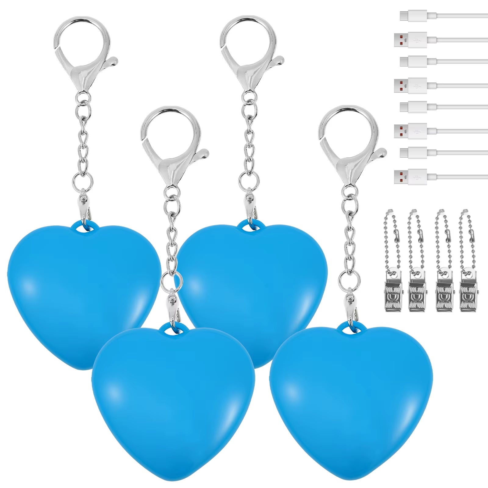 2Pc Purse Glow Heart Light LED Automatic Sensor Purse Light Touch Activated Handbag Light Handbag Night Light Handbag Purse Lamp