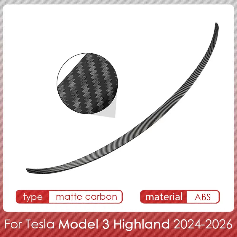 Spoiler for Tesla Model Y Juniper Accessories Spoilers Wings for Tesla Model 3 Highland Accessories 3/Y 2017-2026 ABS Material