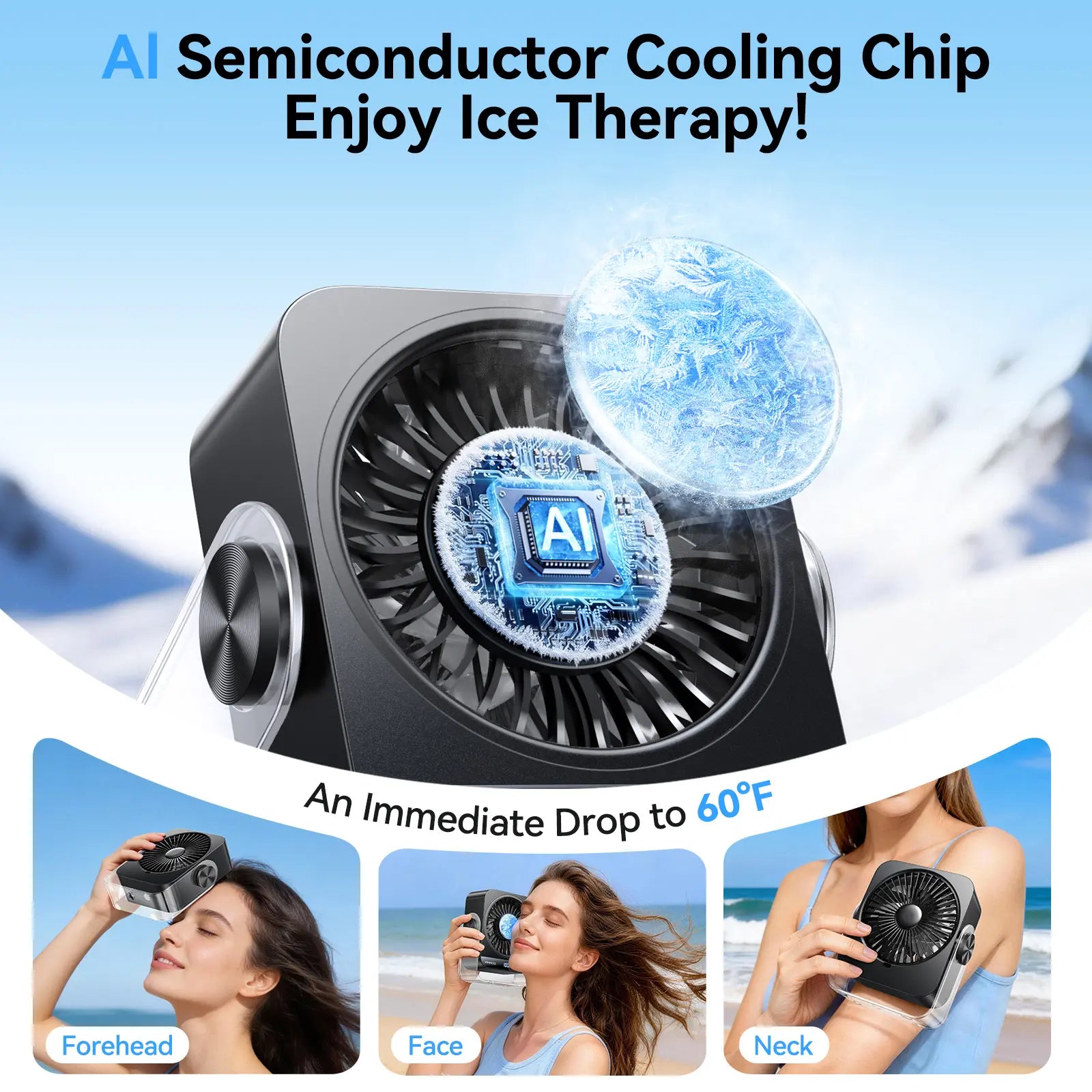 KIMMOO Desk Cooling Fan for Bedroom, 199 Speeds Turbo Airflow,, Digital Display Quiet Table Fan, 270° Rotating Small Rechargeable Battery Desktop Fans for Home Office