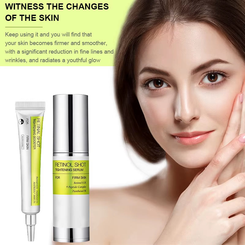 Korean Retinol Tightening Face Serum Firming Wrinkles Eye Cream Hydrating Remove Dark Circles Moisturizer Beauty Skin Care
